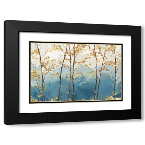 Ascent Trail  Black Modern Wood Framed Art Print with Double Matting by Isabelle Z
