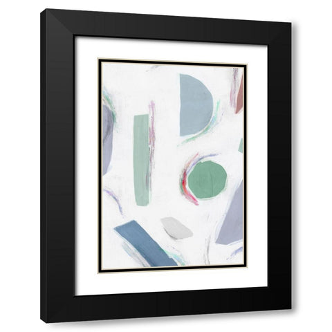 Terrazzo I  Black Modern Wood Framed Art Print with Double Matting by Isabelle Z