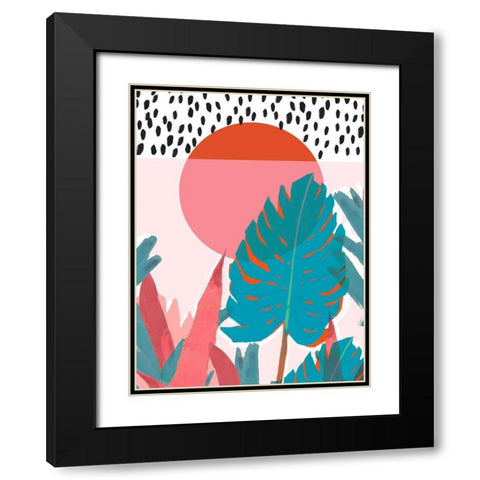 Miami Vice I  Black Modern Wood Framed Art Print with Double Matting by Isabelle Z
