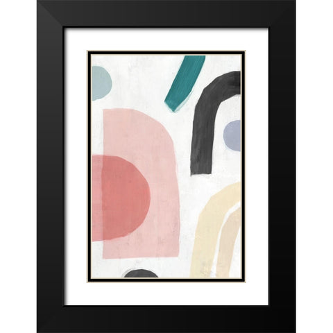 Sherbet I  Black Modern Wood Framed Art Print with Double Matting by Isabelle Z