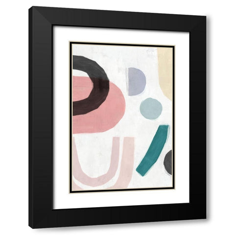 Sherbet II   Black Modern Wood Framed Art Print with Double Matting by Isabelle Z