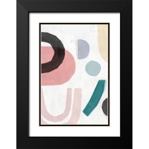 Sherbet II   Black Modern Wood Framed Art Print with Double Matting by Isabelle Z