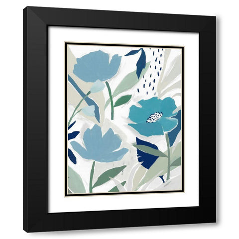 Song of the Wind I  Black Modern Wood Framed Art Print with Double Matting by Isabelle Z