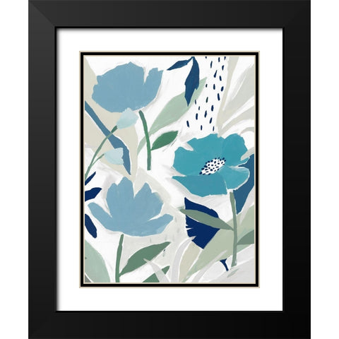 Song of the Wind I  Black Modern Wood Framed Art Print with Double Matting by Isabelle Z
