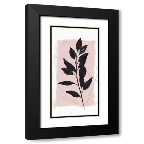 Ramie II   Black Modern Wood Framed Art Print with Double Matting by Isabelle Z