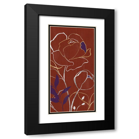 Lupin I  Black Modern Wood Framed Art Print with Double Matting by Isabelle Z