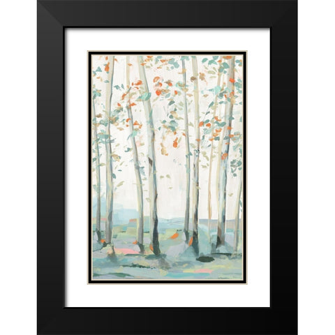 Emerald Forest I  Black Modern Wood Framed Art Print with Double Matting by Isabelle Z