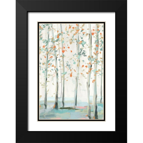 Emerald Forest II   Black Modern Wood Framed Art Print with Double Matting by Isabelle Z