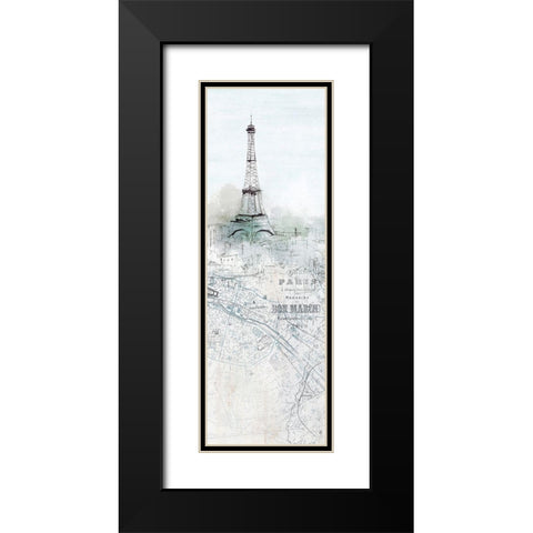Soir De Paris I  Black Modern Wood Framed Art Print with Double Matting by Isabelle Z