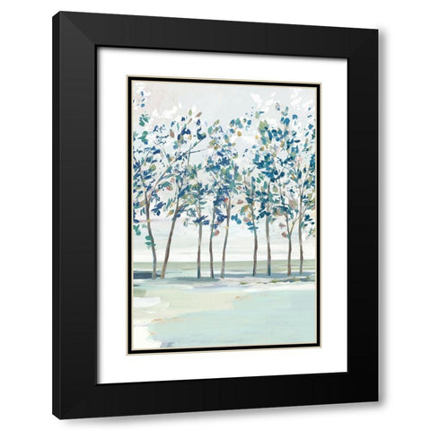 Blue Ridge I  Black Modern Wood Framed Art Print with Double Matting by Isabelle Z