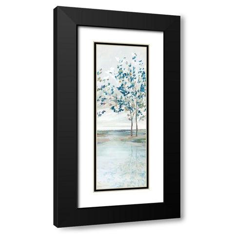Blue Ridge II  Black Modern Wood Framed Art Print with Double Matting by Isabelle Z