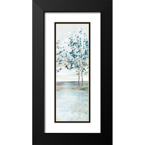 Blue Ridge II  Black Modern Wood Framed Art Print with Double Matting by Isabelle Z
