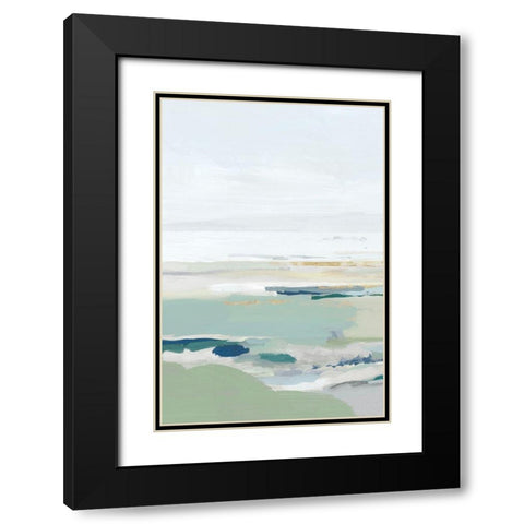 Burbank Blue I  Black Modern Wood Framed Art Print with Double Matting by Isabelle Z