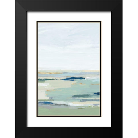 Burbank Blue II   Black Modern Wood Framed Art Print with Double Matting by Isabelle Z