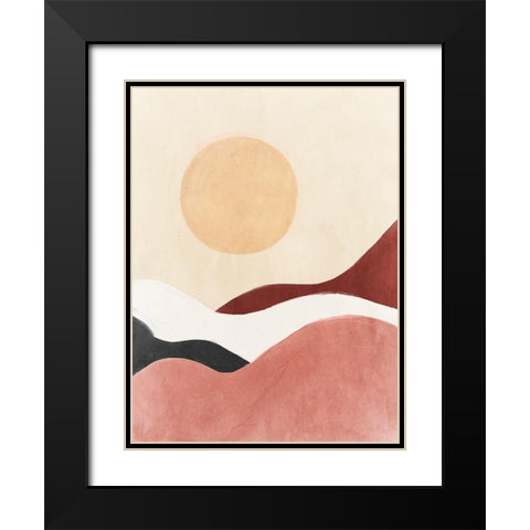 Dune Spirit Black Modern Wood Framed Art Print with Double Matting by Isabelle Z