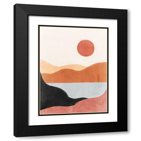 Silent Moment Black Modern Wood Framed Art Print with Double Matting by Isabelle Z