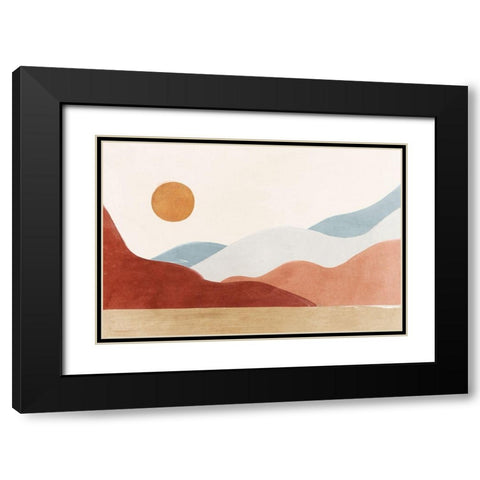 Lost in Dreams Black Modern Wood Framed Art Print with Double Matting by Isabelle Z