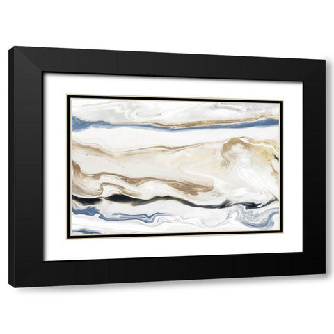Synthesis I  Black Modern Wood Framed Art Print with Double Matting by Isabelle Z