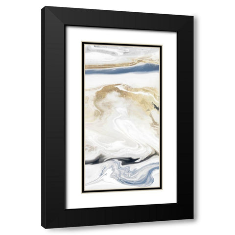 Synthesis IV Black Modern Wood Framed Art Print with Double Matting by Isabelle Z