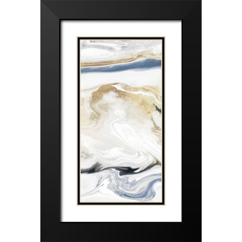 Synthesis IV Black Modern Wood Framed Art Print with Double Matting by Isabelle Z