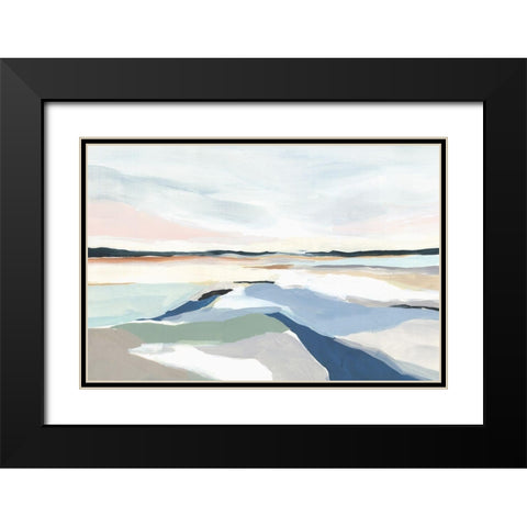 Seaside Day I  Black Modern Wood Framed Art Print with Double Matting by Isabelle Z