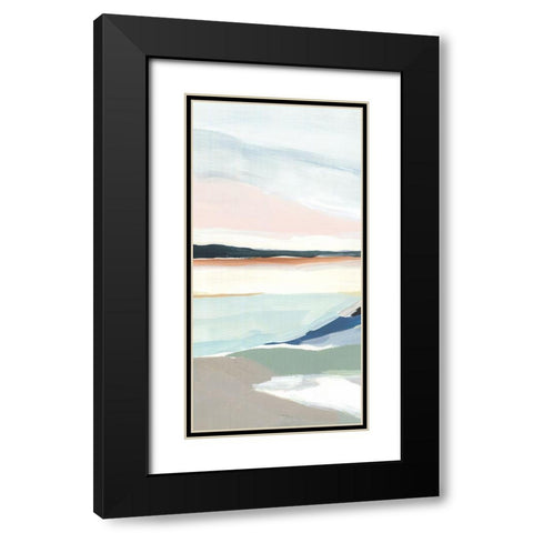 Seaside Day II   Black Modern Wood Framed Art Print with Double Matting by Isabelle Z
