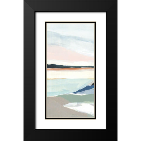 Seaside Day II   Black Modern Wood Framed Art Print with Double Matting by Isabelle Z