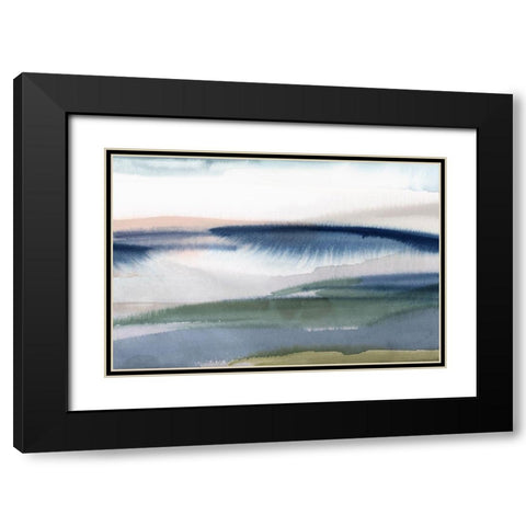 Eventide I  Black Modern Wood Framed Art Print with Double Matting by Isabelle Z
