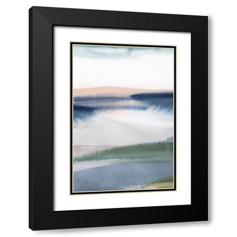 Eventide II   Black Modern Wood Framed Art Print with Double Matting by Isabelle Z
