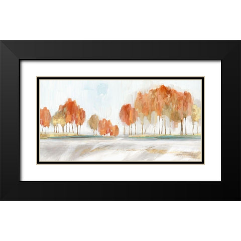 Autumn Shade I  Black Modern Wood Framed Art Print with Double Matting by Isabelle Z