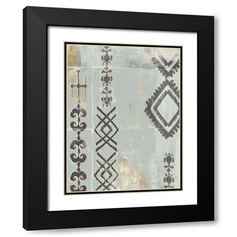 Gilded Ornate II Black Modern Wood Framed Art Print with Double Matting by Isabelle Z