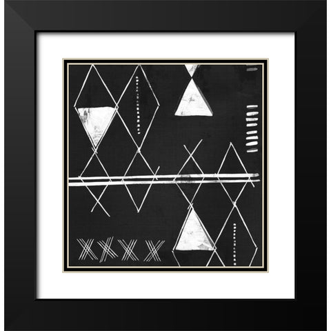Ethnic Motifs I Black Modern Wood Framed Art Print with Double Matting by Isabelle Z