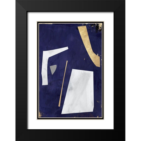 Night of Questions Black Modern Wood Framed Art Print with Double Matting by Isabelle Z