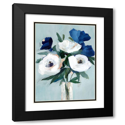 The Day I Met You Black Modern Wood Framed Art Print with Double Matting by Isabelle Z