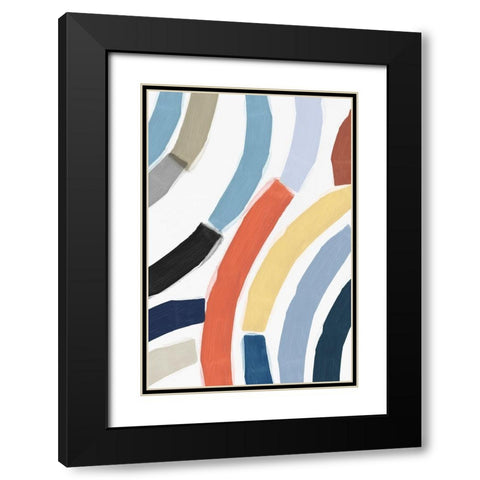 Rainbow River Black Modern Wood Framed Art Print with Double Matting by Isabelle Z