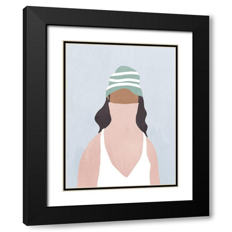 In Velvet Black Modern Wood Framed Art Print with Double Matting by Isabelle Z