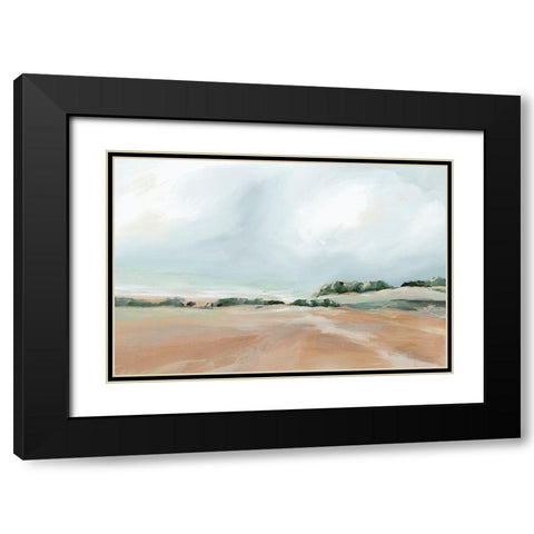 Land of My Soul Black Modern Wood Framed Art Print with Double Matting by Isabelle Z