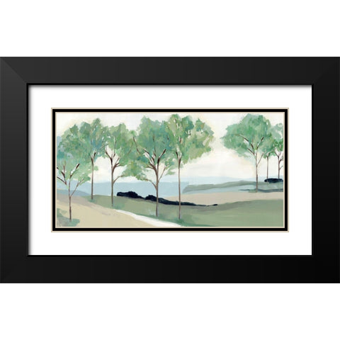 Pathway to the Sea Black Modern Wood Framed Art Print with Double Matting by Isabelle Z