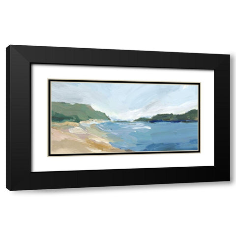 Brisk Landscape Black Modern Wood Framed Art Print with Double Matting by Isabelle Z