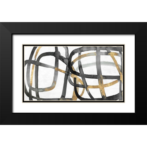 Many Ways II Black Modern Wood Framed Art Print with Double Matting by Isabelle Z
