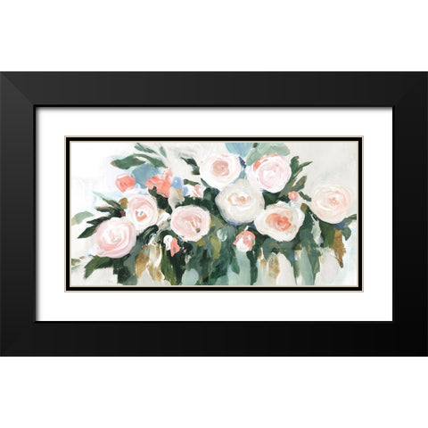 Floral Fragrance  Black Modern Wood Framed Art Print with Double Matting by Isabelle Z