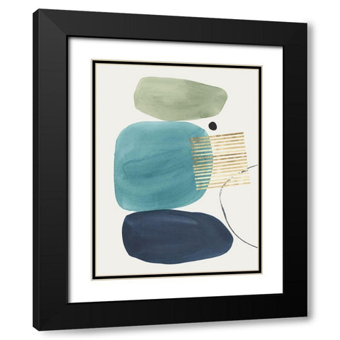 Pistachio Dreams II Black Modern Wood Framed Art Print with Double Matting by Isabelle Z
