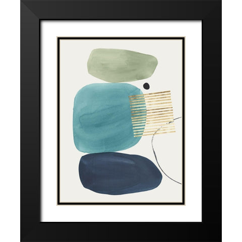 Pistachio Dreams II Black Modern Wood Framed Art Print with Double Matting by Isabelle Z