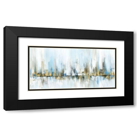Frozen Horizon Black Modern Wood Framed Art Print with Double Matting by Isabelle Z