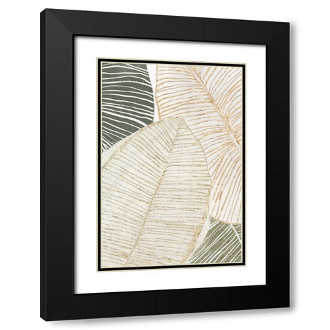 Tropic Breeze II Black Modern Wood Framed Art Print with Double Matting by Isabelle Z