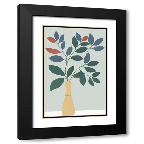 Summer Planter I  Black Modern Wood Framed Art Print with Double Matting by Isabelle Z