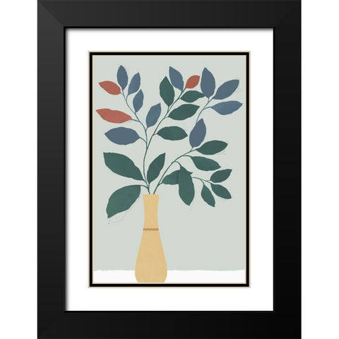 Summer Planter I  Black Modern Wood Framed Art Print with Double Matting by Isabelle Z