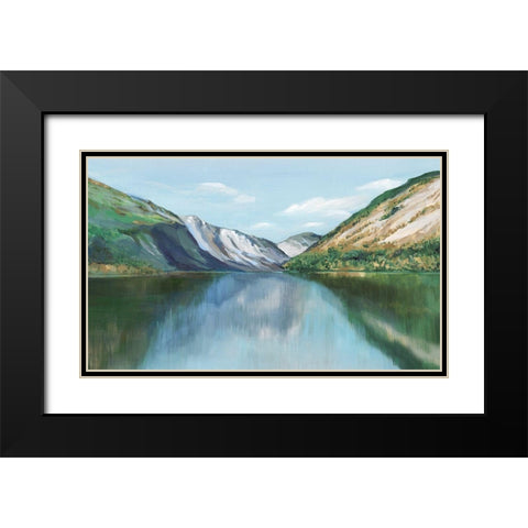 Flourishing Basin Black Modern Wood Framed Art Print with Double Matting by Isabelle Z
