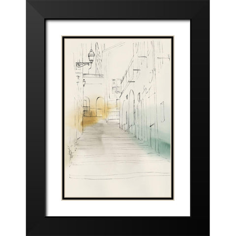 City Sketches IV Black Modern Wood Framed Art Print with Double Matting by Isabelle Z
