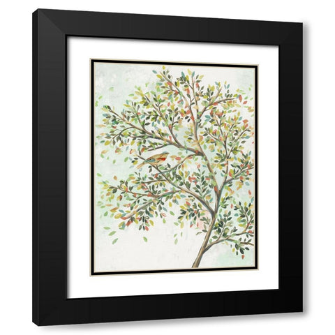 Spring Tree I  Black Modern Wood Framed Art Print with Double Matting by Isabelle Z